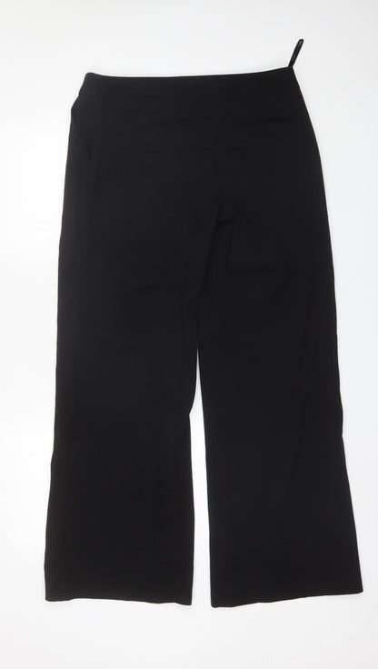 Womens UK Size 14 Dorothy Perkins Regular Fit Dress Pants Black Trousers