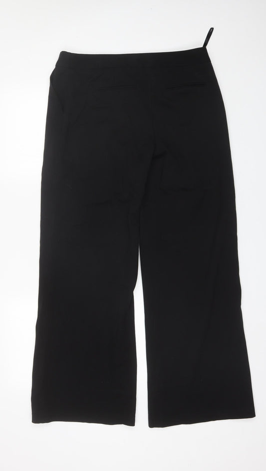 Womens UK Size 14 Dorothy Perkins Regular Fit Dress Pants Black Trousers