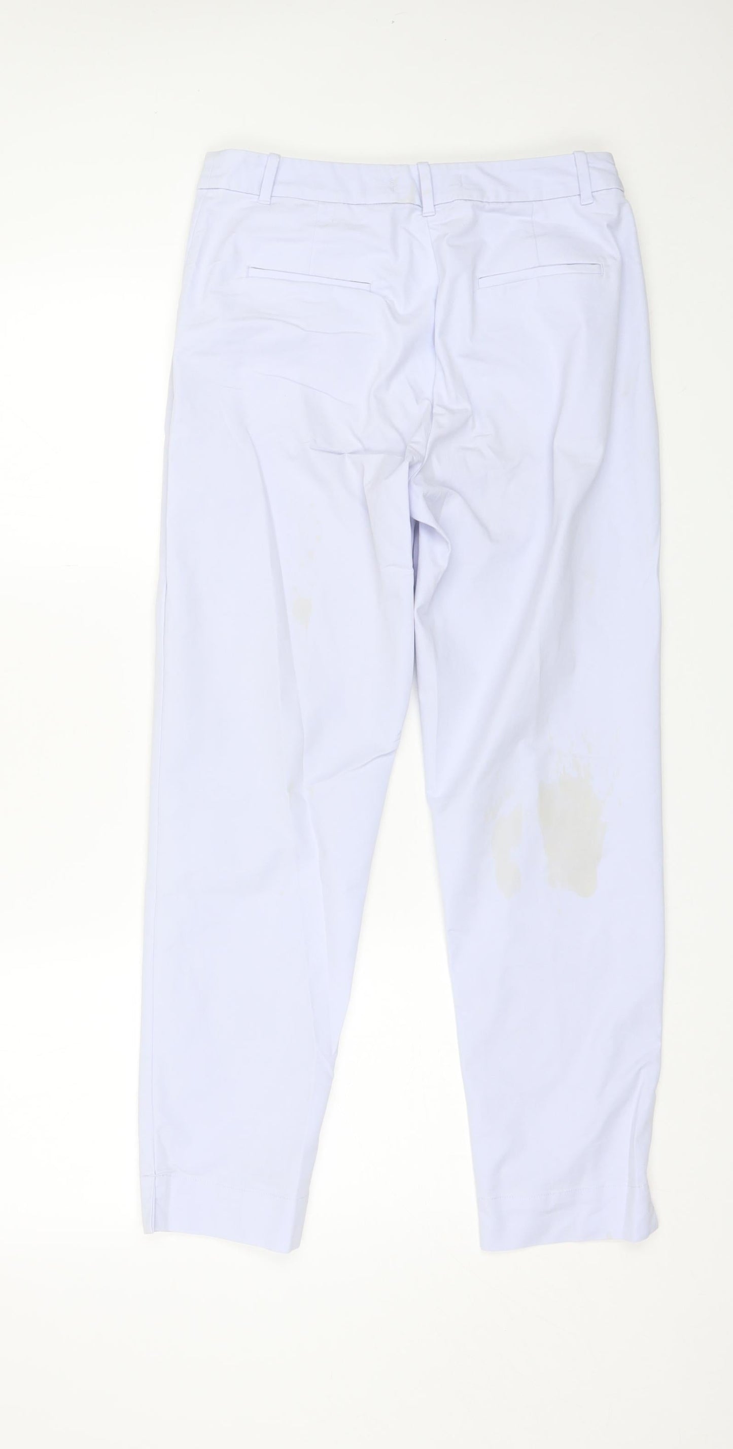 Womens UK Size 8 Marks and Spencer Regular Fit  Blue Trousers