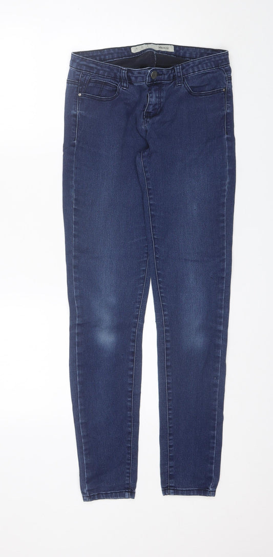Denim co Womens Blue  Cotton Skinny Jeans Size 8 L29 in Regular