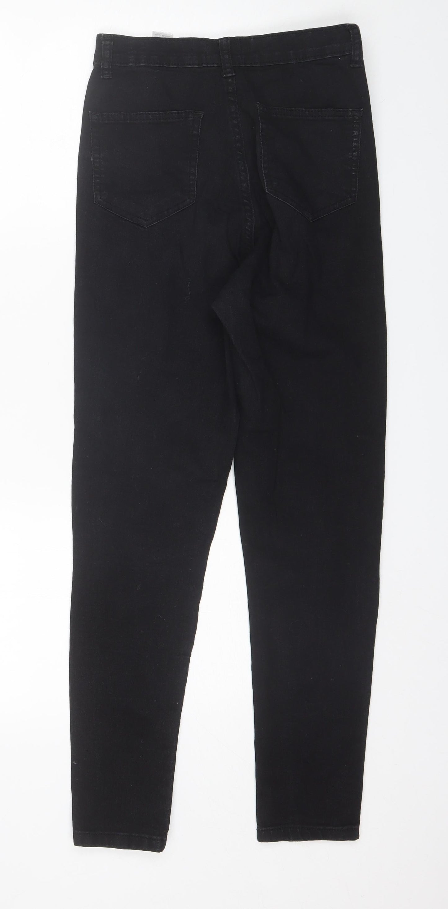 PRETTYLITTLETHING Womens Black  Cotton Skinny Jeans Size 8 L27 in Regular