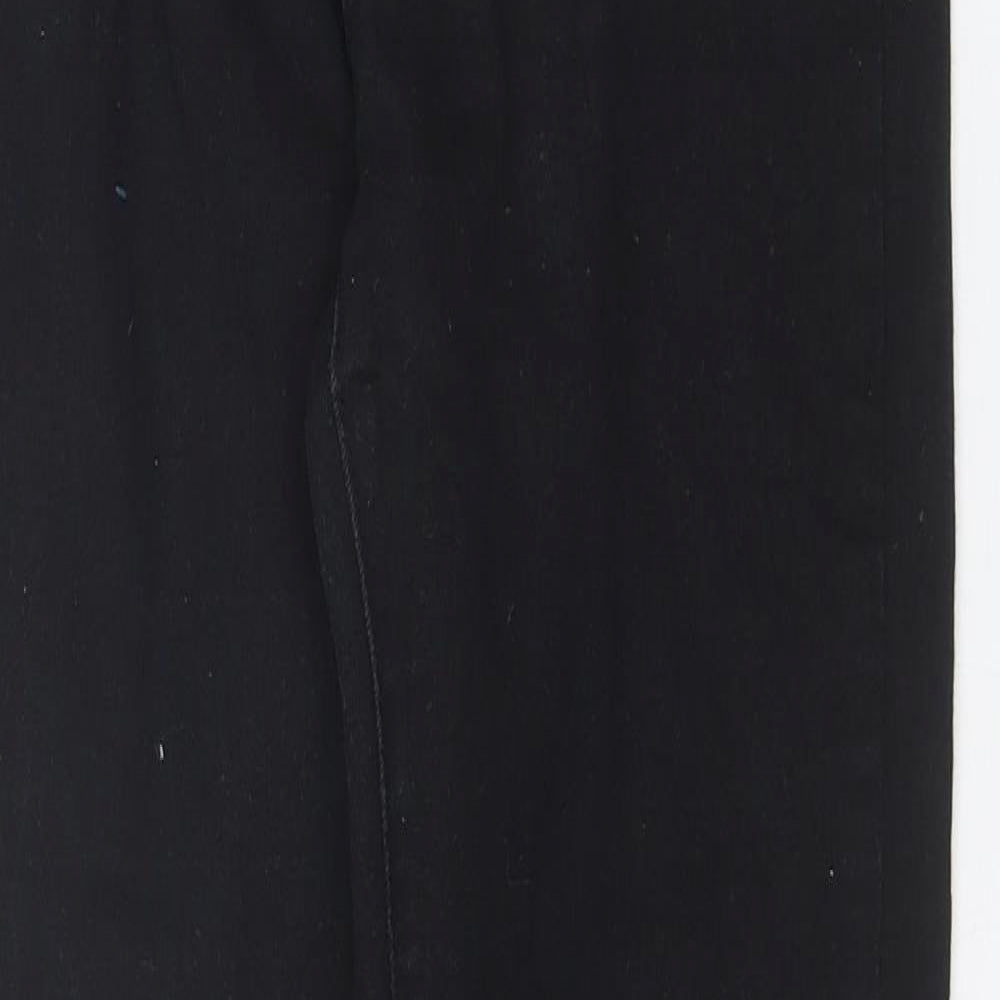 PRETTYLITTLETHING Womens Black  Cotton Skinny Jeans Size 8 L27 in Regular