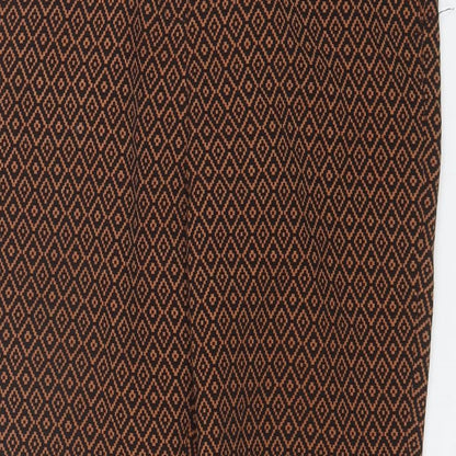 Womens UK Size 12 Marks and Spencer Regular Fit  Brown Trousers