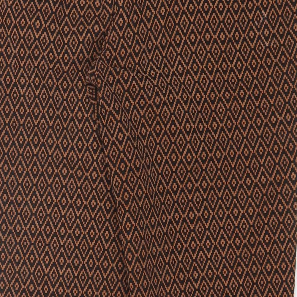 Womens UK Size 12 Marks and Spencer Regular Fit  Brown Trousers
