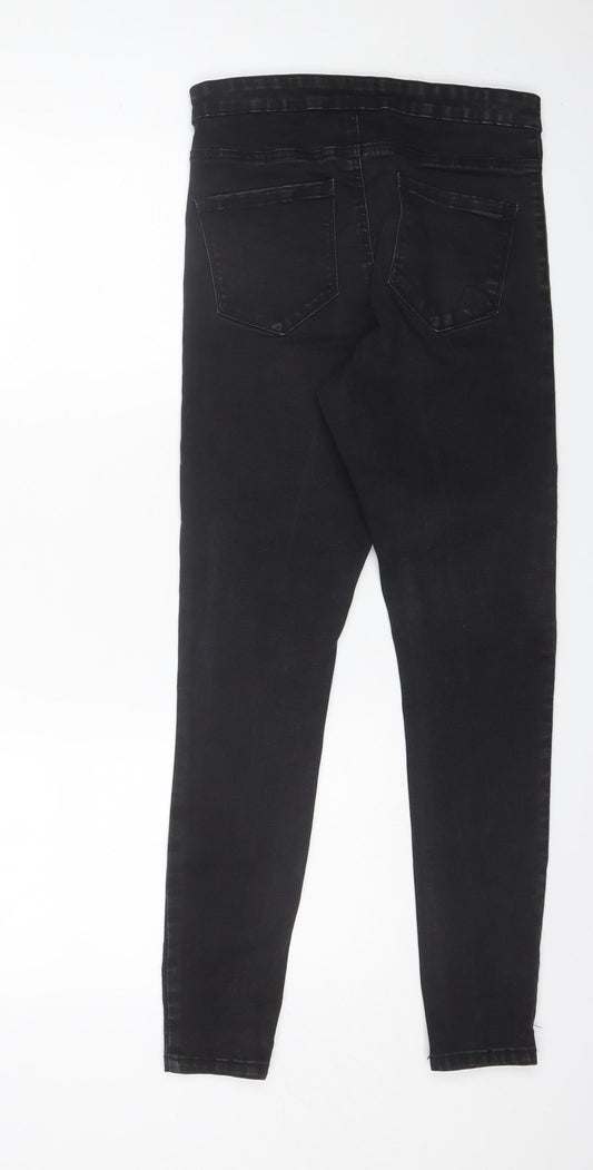 Denim Co Womens Black  Cotton Skinny Jeans Size 12 L28 in Regular