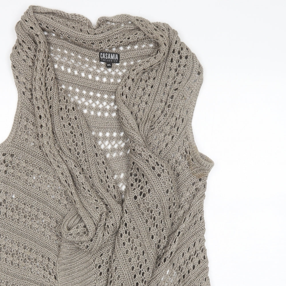 Womens UK Size M Casamia Beige Cardigan Jumper