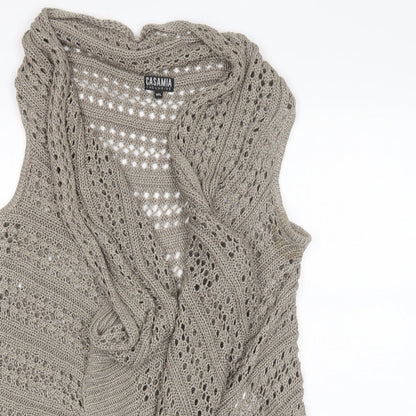 Womens UK Size M Casamia Beige Cardigan Jumper