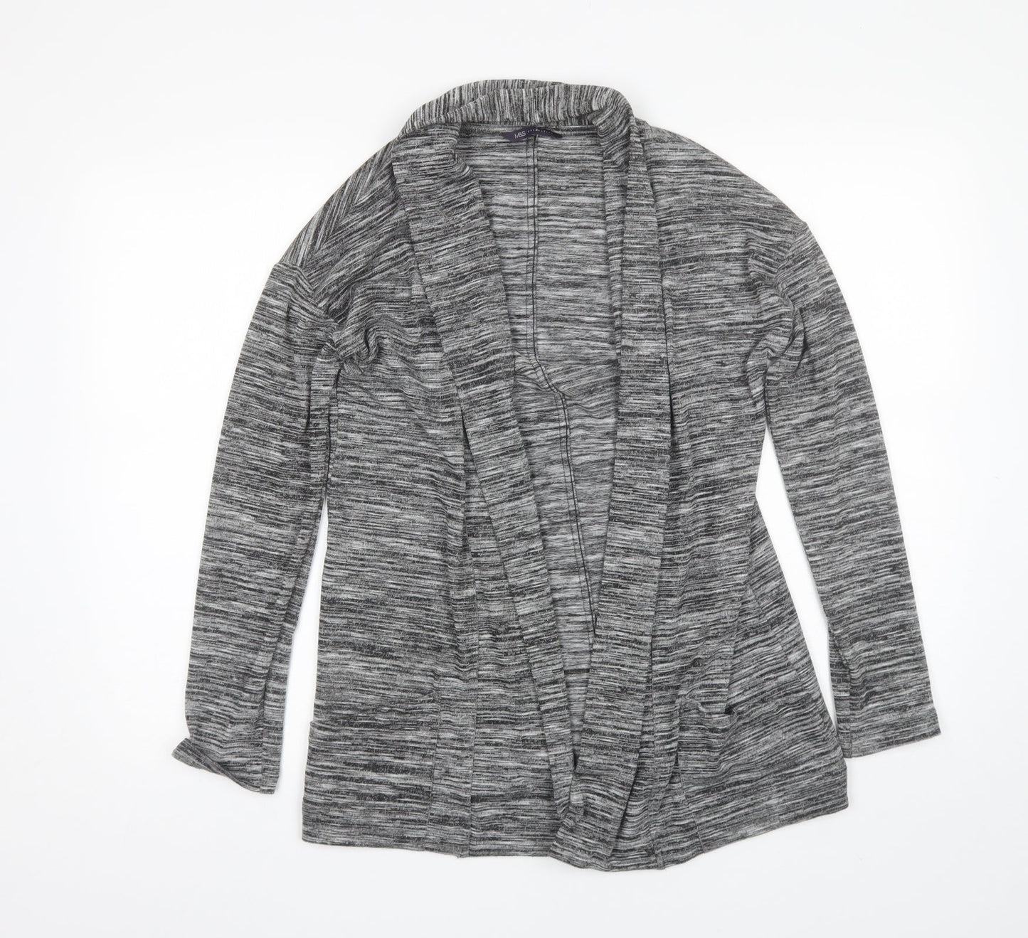 Womens UK Size 10 Marks and Spencer Grey Cardigan Jumper
