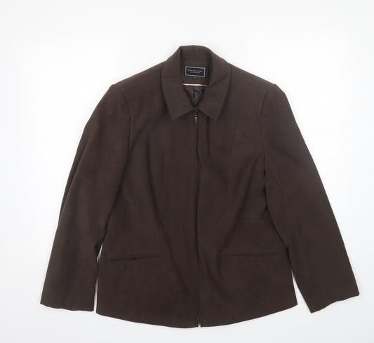 Womens UK Size 14 Debenhams Brown Jacket