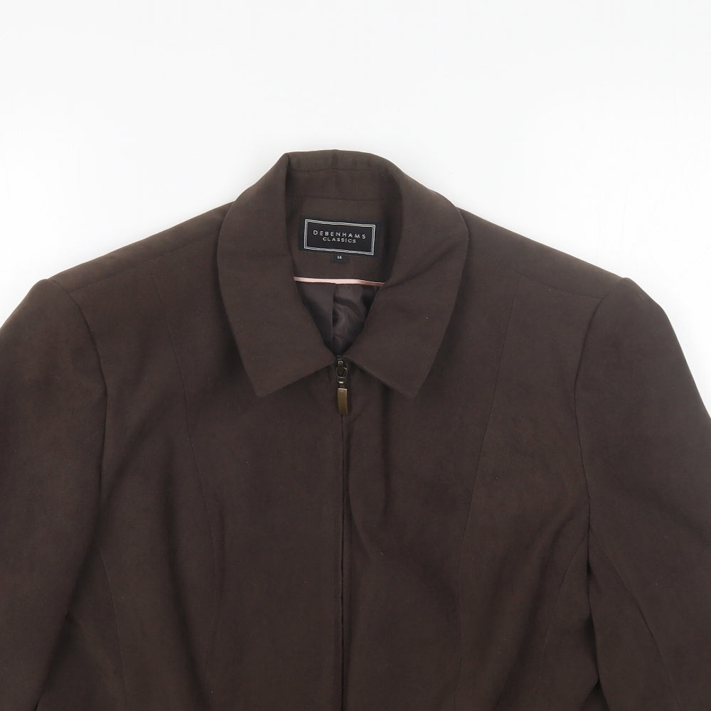 Womens UK Size 14 Debenhams Brown Jacket