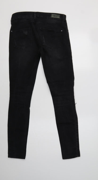 Mango Womens Black  Cotton Skinny Jeans Size 8 L31 in Regular