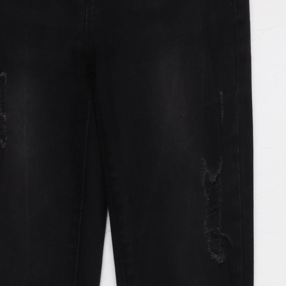 Mango Womens Black  Cotton Skinny Jeans Size 8 L31 in Regular