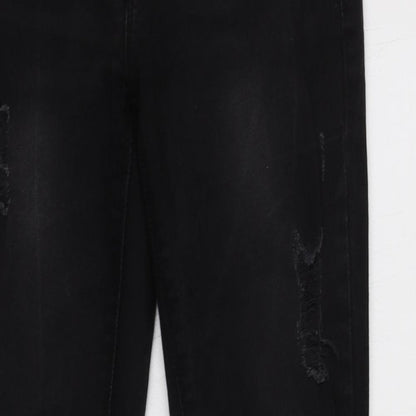 Mango Womens Black  Cotton Skinny Jeans Size 8 L31 in Regular