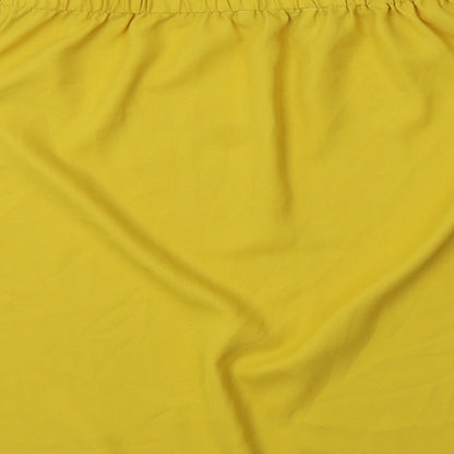 Capsule Womens Yellow  Polyester Basic Blouse Size XL Off the Shoulder