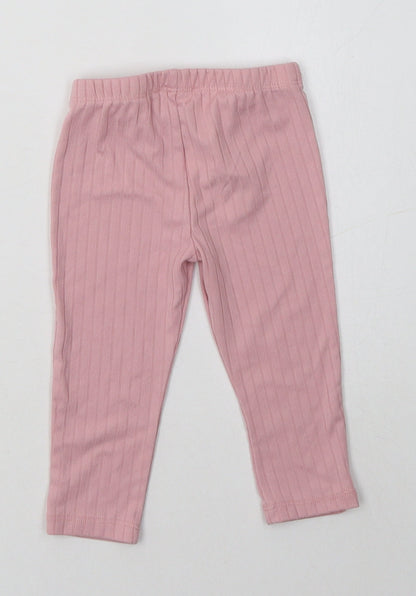 Primark Baby Pink  Polyester Jogger Leggings Size 6-9 Months