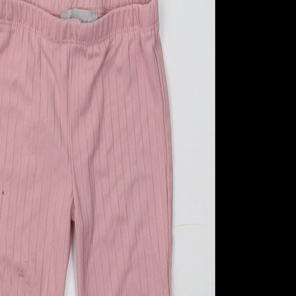 Primark Baby Pink  Polyester Jogger Leggings Size 6-9 Months