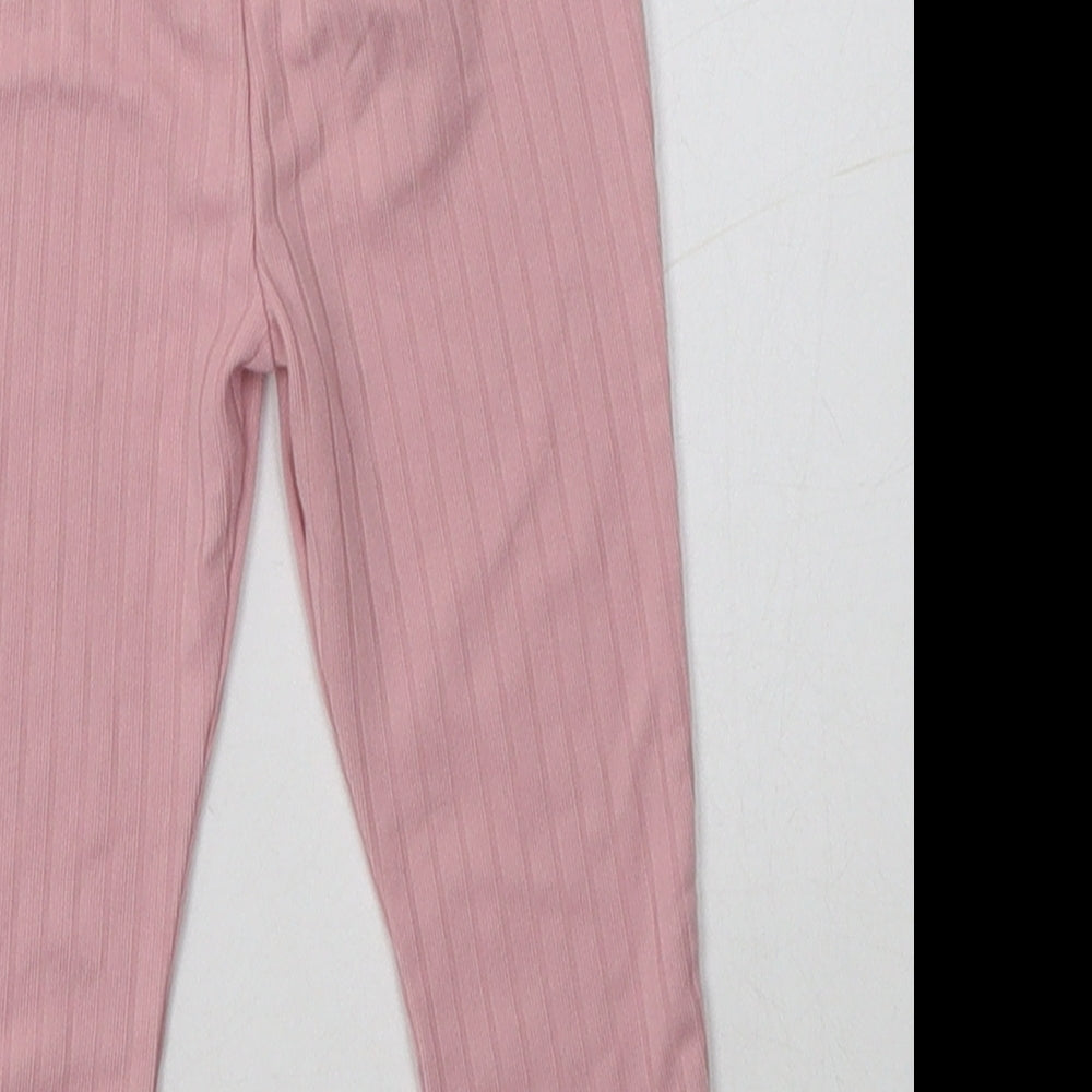 Primark Baby Pink  Polyester Jogger Leggings Size 6-9 Months