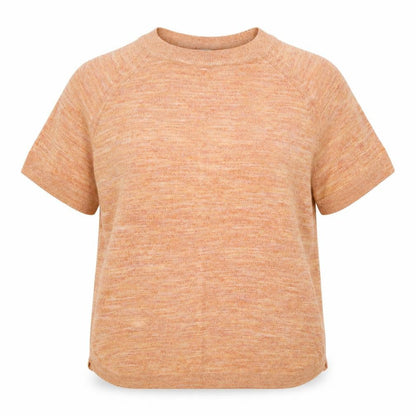 TU Womens Orange Crew Neck  Polyester Pullover Jumper Size 12