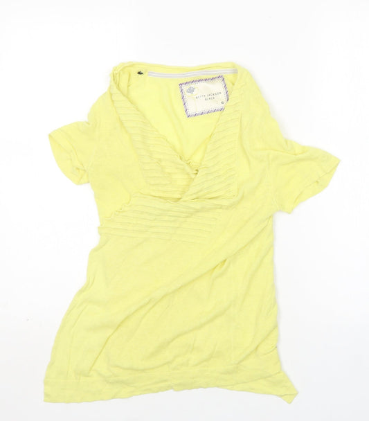 Betty Jackson Black Womens Green V-Neck   Cardigan Jumper Size 12