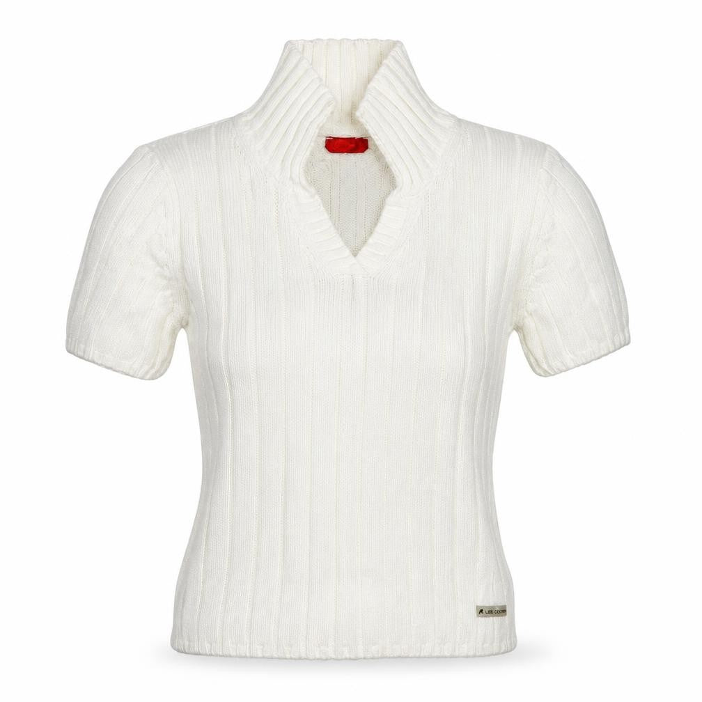 Womens UK Size S Lee Cooper White Pullover Jumper