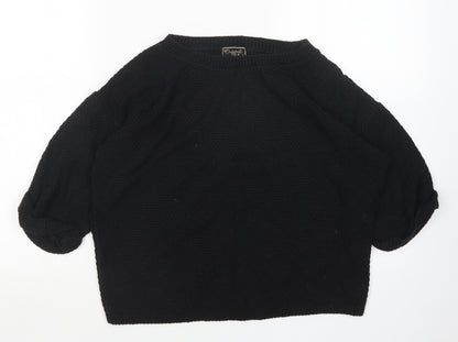 Womens UK Size S Preworn Black Pullover Jumper