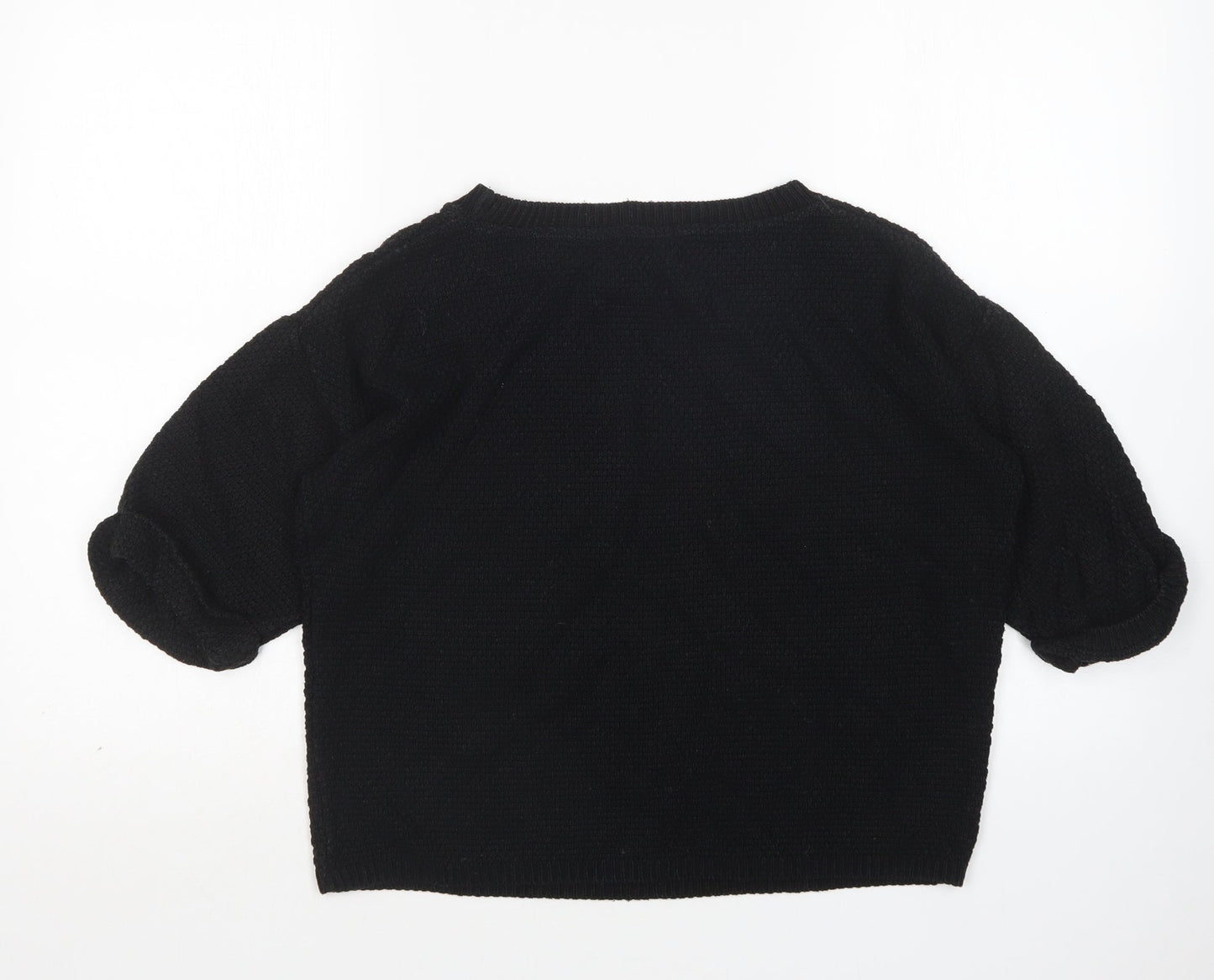 Womens UK Size S Preworn Black Pullover Jumper