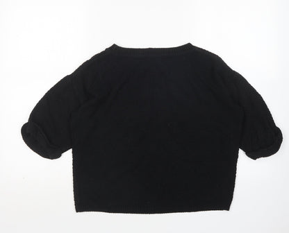 Womens UK Size S Preworn Black Pullover Jumper