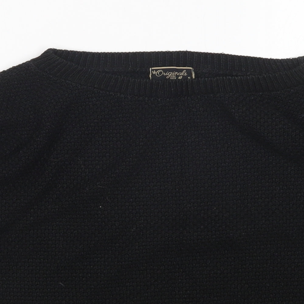 Womens UK Size S Preworn Black Pullover Jumper