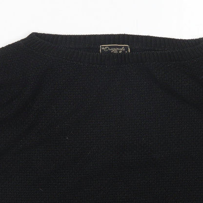 Womens UK Size S Preworn Black Pullover Jumper
