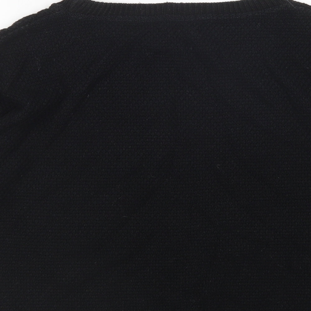 Womens UK Size S Preworn Black Pullover Jumper