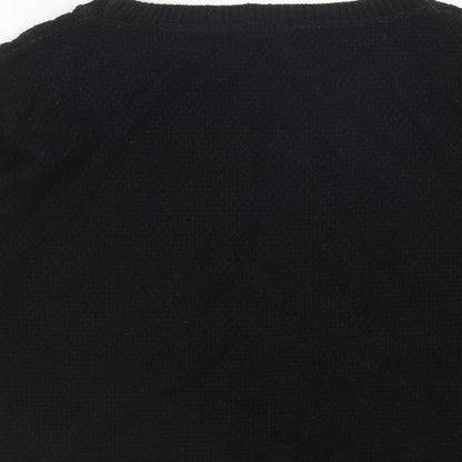 Womens UK Size S Preworn Black Pullover Jumper
