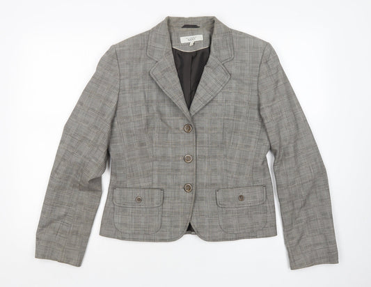 NEXT Womens Multicoloured Houndstooth Polyester Jacket Suit Jacket Size 14