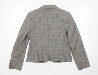 NEXT Womens Multicoloured Houndstooth Polyester Jacket Suit Jacket Size 14