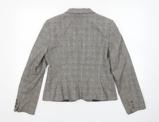 NEXT Womens Multicoloured Houndstooth Polyester Jacket Suit Jacket Size 14
