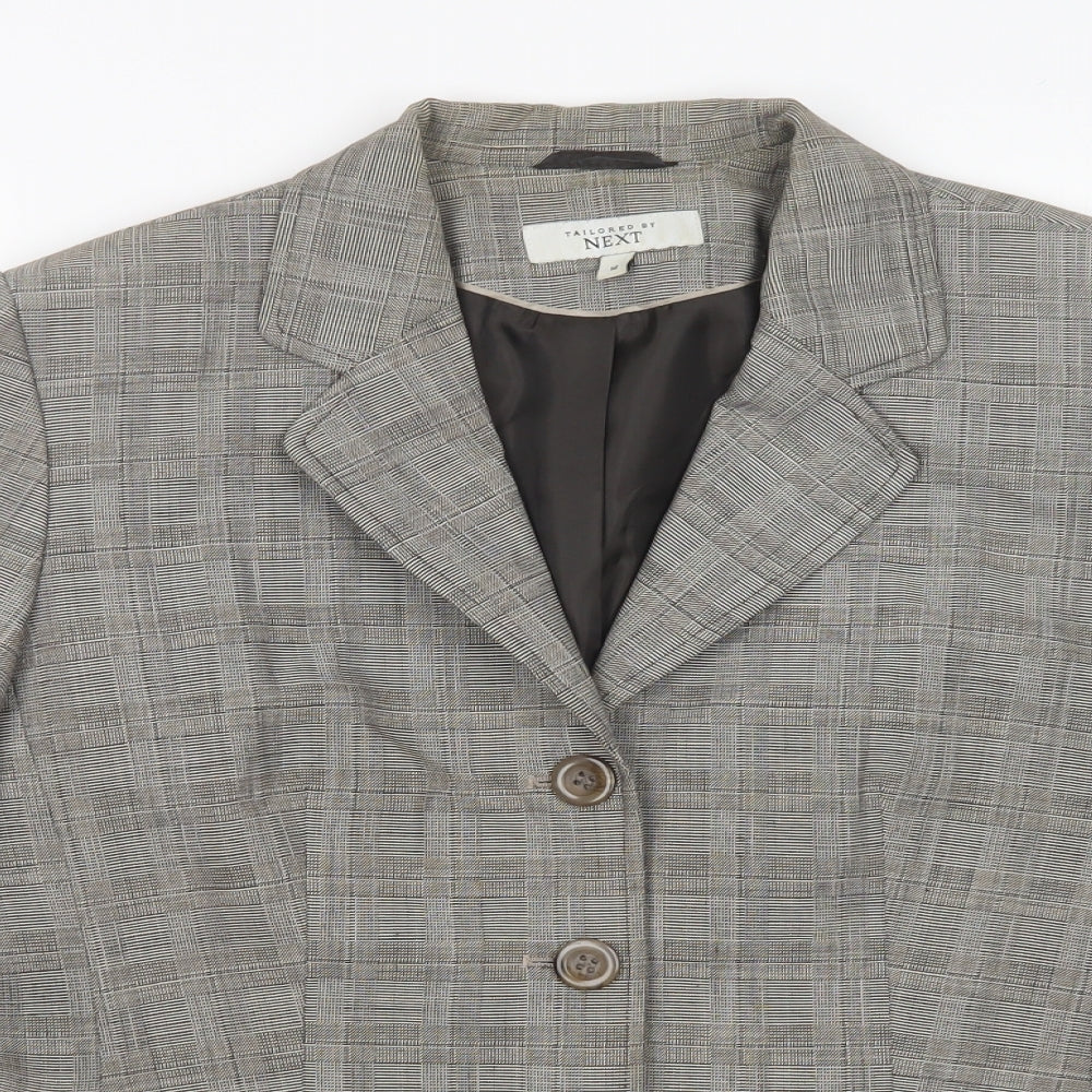 NEXT Womens Multicoloured Houndstooth Polyester Jacket Suit Jacket Size 14