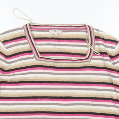 Womens UK Size XL CC Multicoloured Pullover Jumper
