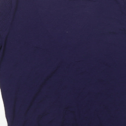 H&M Womens Purple V-Neck  Modal Cardigan Jumper Size L