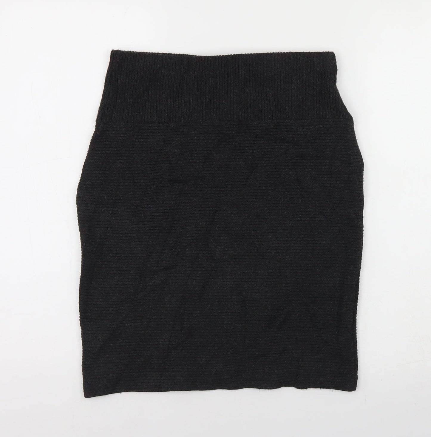 M&S Womens Grey  Acrylic Straight & Pencil Skirt Size 10