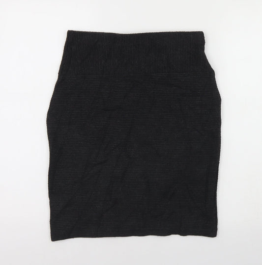 M&S Womens Grey  Acrylic Straight & Pencil Skirt Size 10