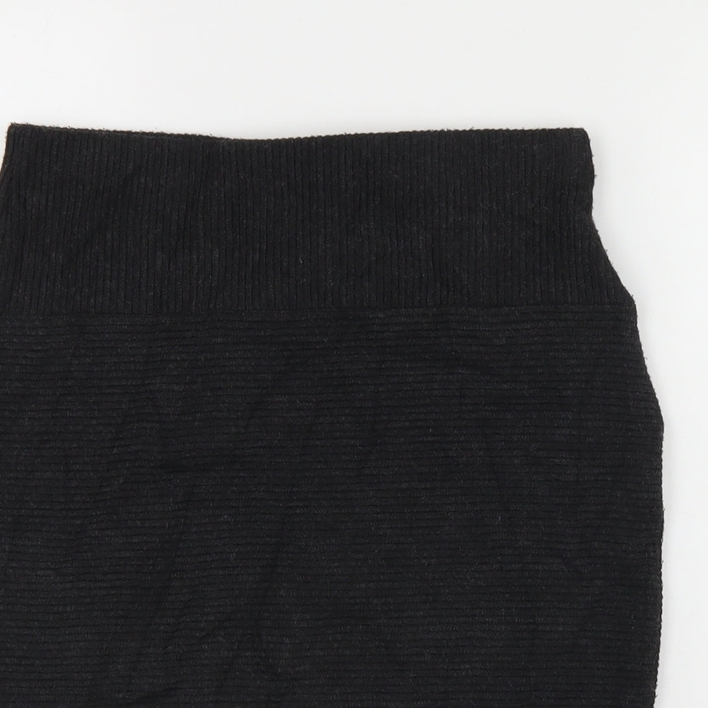 M&S Womens Grey  Acrylic Straight & Pencil Skirt Size 10