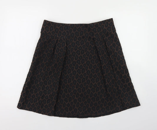 George Womens Brown  Polyester A-Line Skirt Size 34 in
