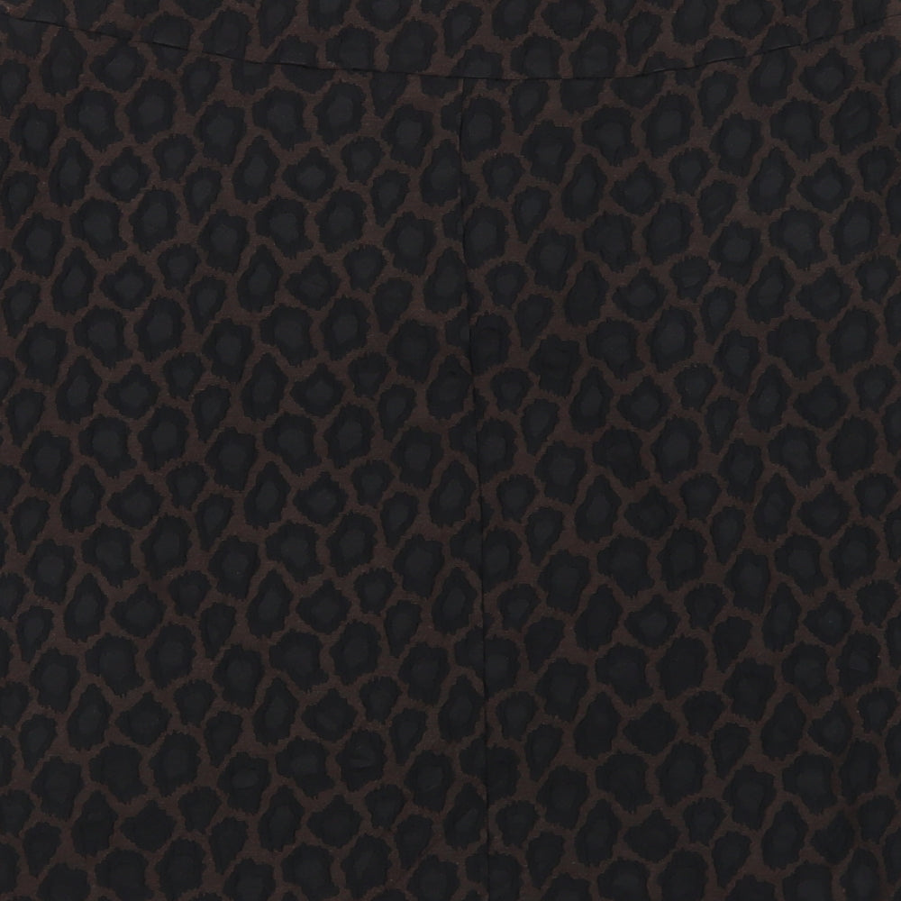 George Womens Brown  Polyester A-Line Skirt Size 34 in