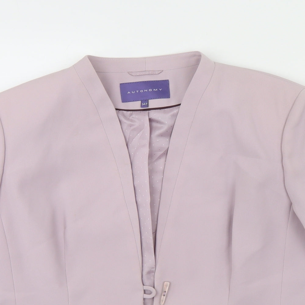 Autonomy Womens Purple   Jacket Blazer Size 14
