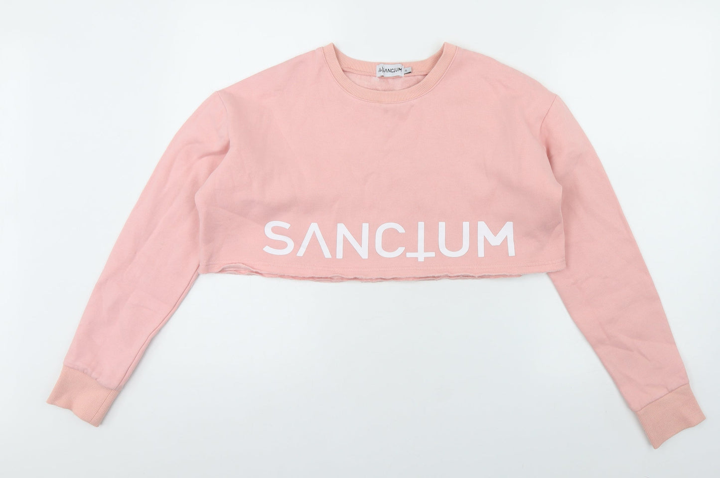 Sanctum Womens Pink  Cotton Cape Sweatshirt Size S