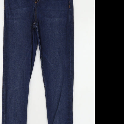 Jack Wills Mens Blue  Cotton Skinny Jeans Size 26 in L28 in Regular