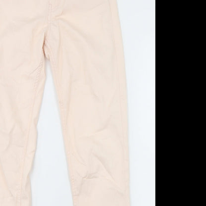H&M Womens Pink  Cotton Skinny Jeans Size 26 in L30 in Regular
