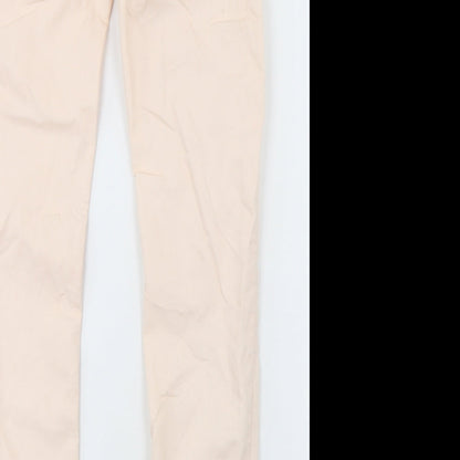 H&M Womens Pink  Cotton Skinny Jeans Size 26 in L30 in Regular