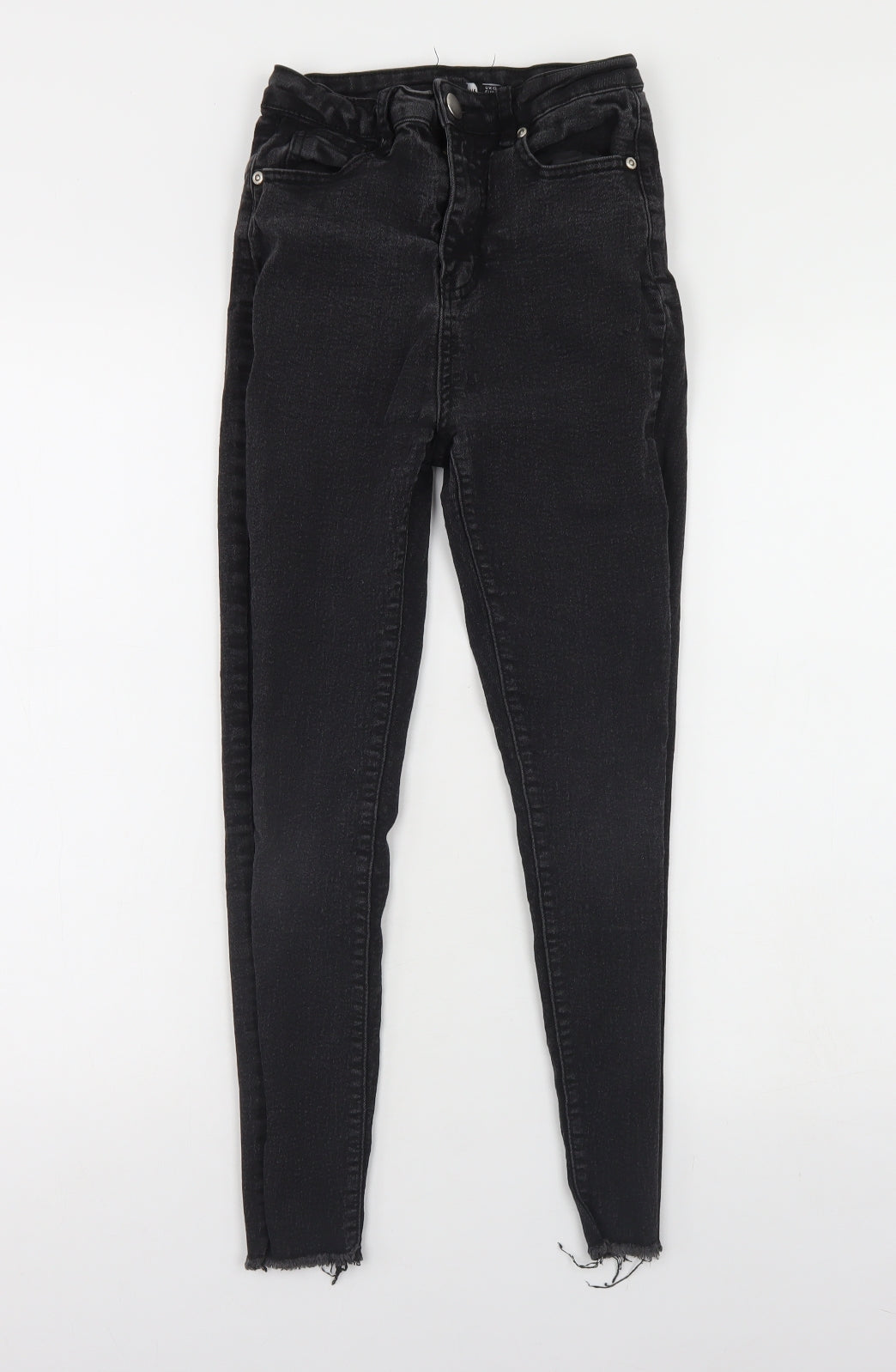 Boohoo Womens Black  Cotton Skinny Jeans Size 6 L24 in Regular