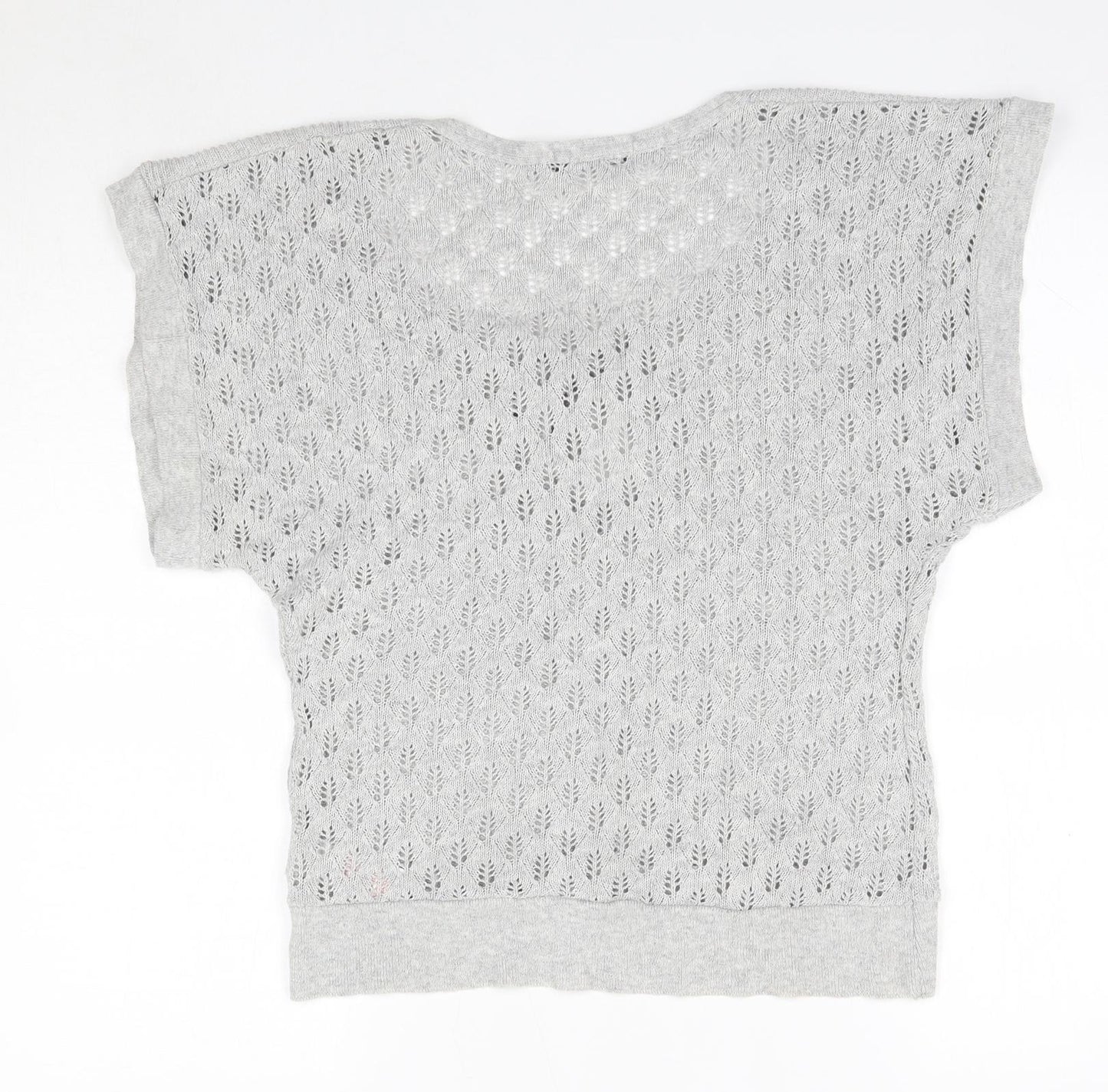 Primark Womens Grey Round Neck  Acrylic Pullover Jumper Size 10