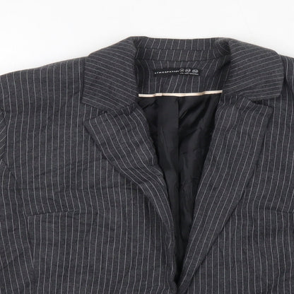 Primark Womens Grey   Jacket Blazer Size 14